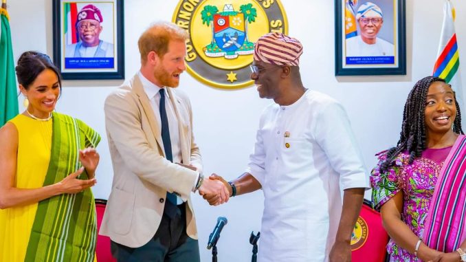 Sanwo-Olu Hosts Prince Harry, Meghan, Shares Lagos Culture With Couple  