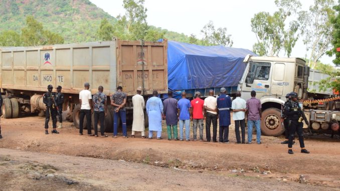 Federal Gov't Arrests Illegal Miners, Impounds 10 Trucks In Kogi