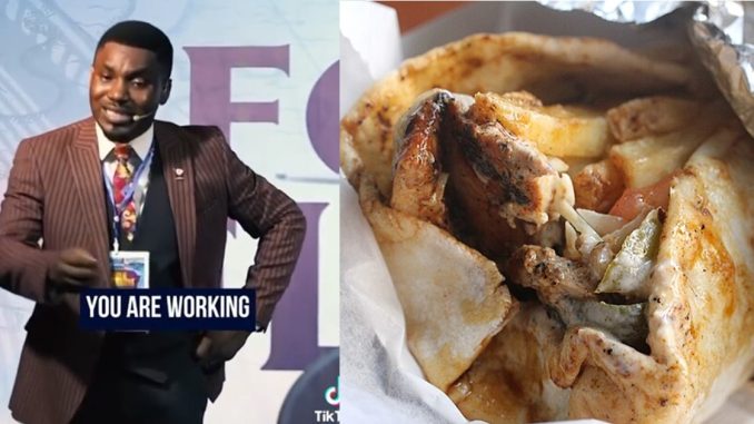 "Take out of your money or salary to buy shawarma and things to satisfy yourself. God wants you to enjoy your life" – Pastor advises church members (VIDEO)
