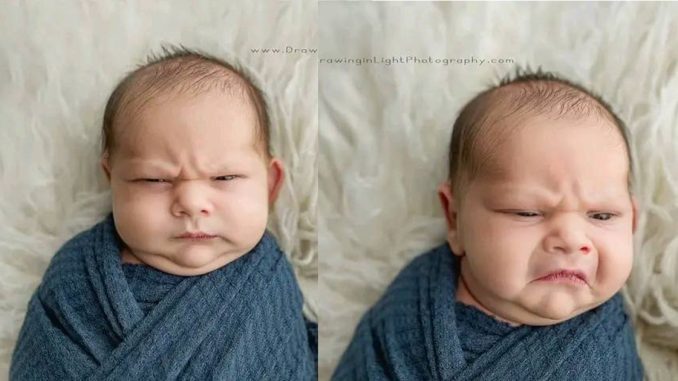 "If na Nigeria they come born am nko?" – See the pictures of a baby that has set the internet buzzing