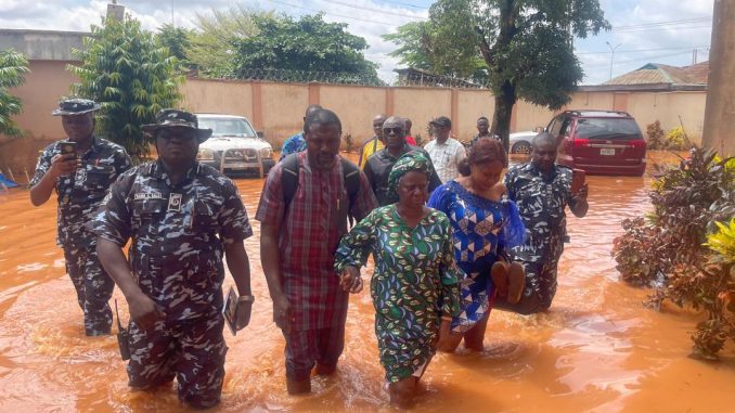 Flood Hits INEC Headquarters In Edo