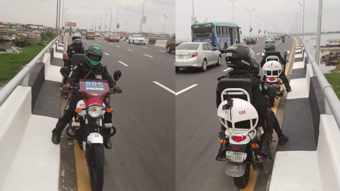 Lagos Police Deploy RRS To Third Mainland Bridge To Protect Users