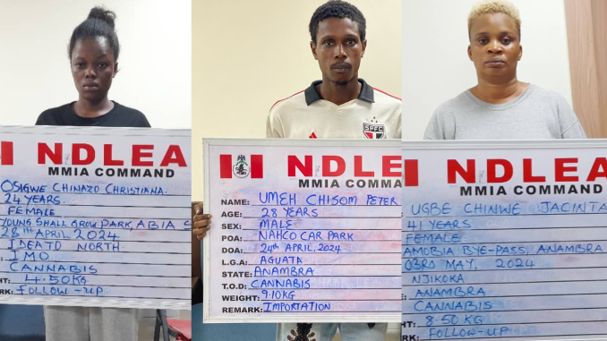 NDLEA Busts, Arrests 5 Members Of Int’l Drug Syndicate