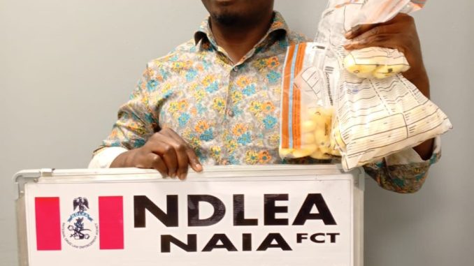 NDLEA Nabs Paris-bound Passenger With 111 Wraps Of Cocaine