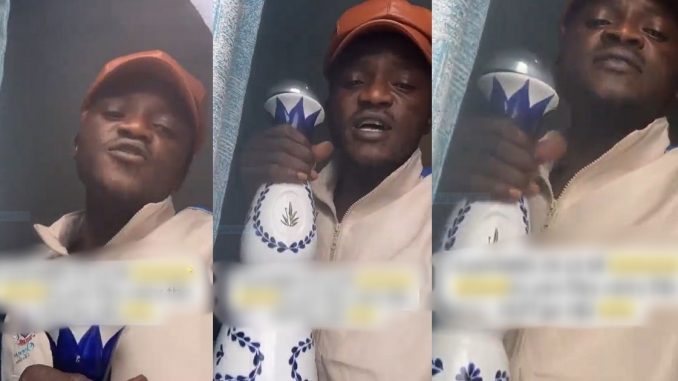 Singer Portable Claims Being R!pped Off After Ordering Empty Bottle Of Azul In Kenya (VIDEO)