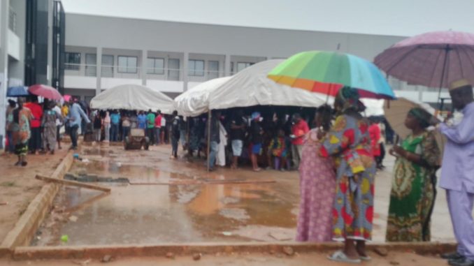 Voters Exercise Civic Duties Amid Rainfall