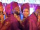 "Single people never rest this year" - Enchanting moment a Nigerian groom got carried away while k!ssing his bride at their wedding (WATCH)