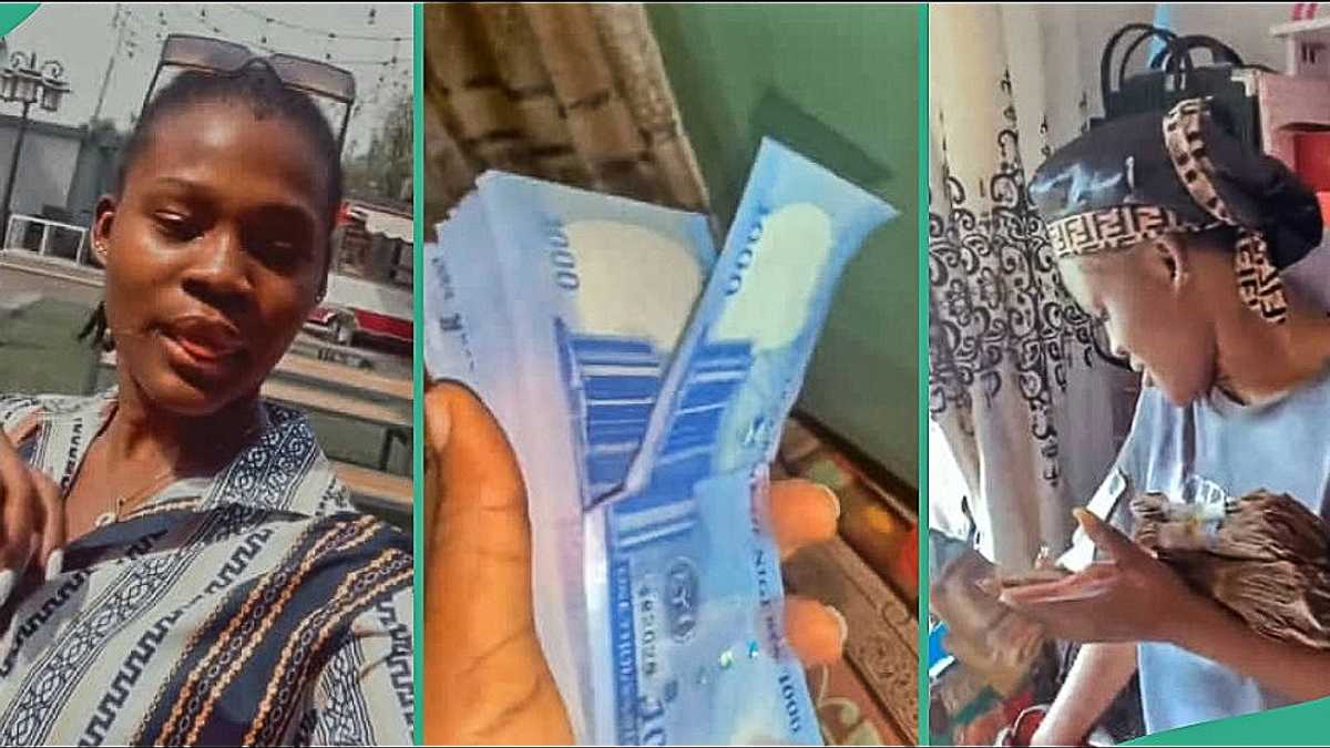 Lady Who Gave Anambra Man a Chance Shows How He Spoils Her Heavily with Cash, Video Trends