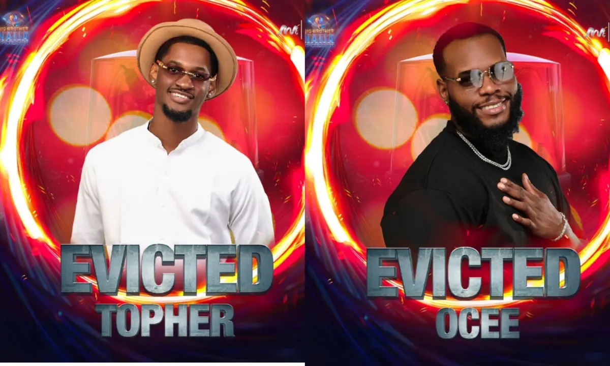 BBNaija S9: Topher, Ocee evicted from reality show