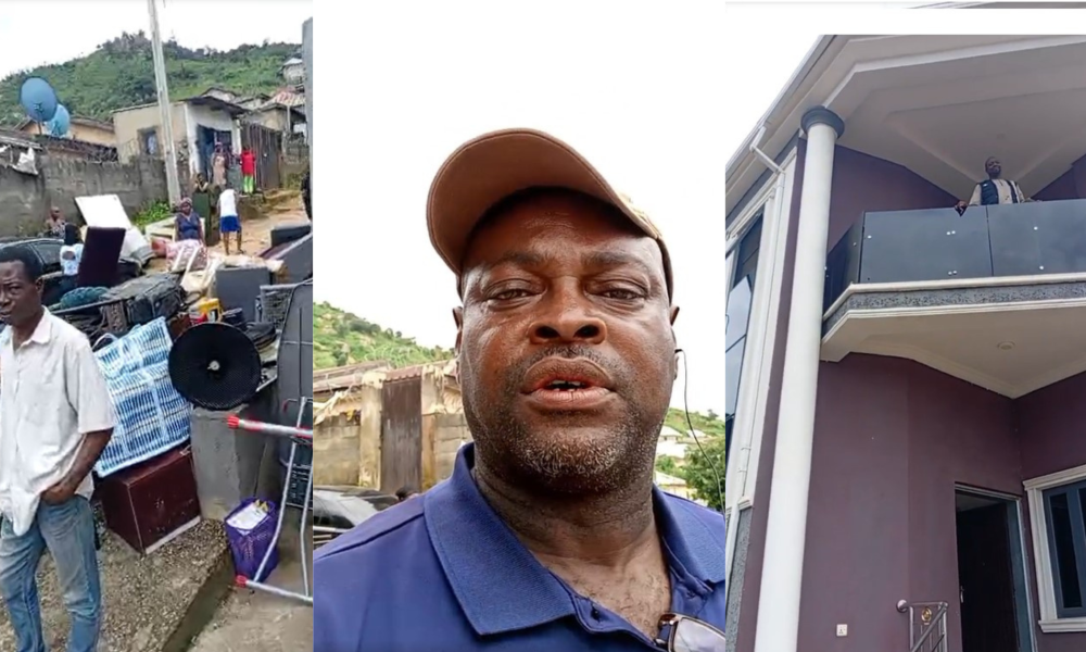 VIDEO: Benue Politician Evicted From His House As Wife Used Property To Obtain Loan Without His Consent