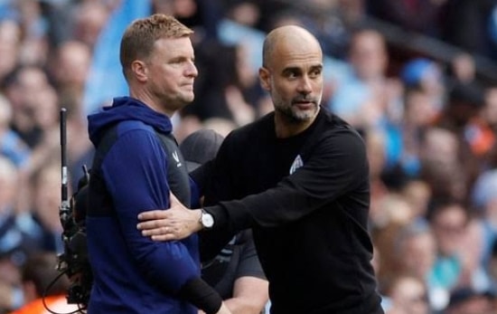 Eddie Howe and Pep Guardiola