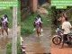 Hearts melt as mother helps daughter cross the water on her sign-out day (VIDEO)