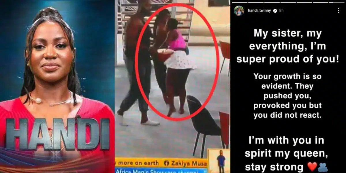 BBNaija: "I'm with you in spirit" — Handi writes emotional message of support for sister, Wanni amid backlash