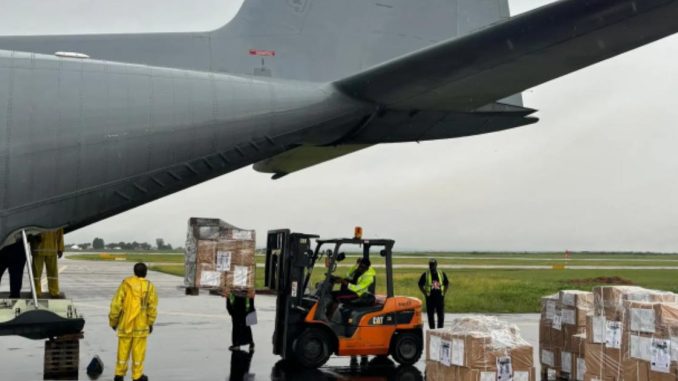 NAF Airlifts Materials For Edo Governorship Election