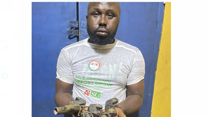 Netizens Doubt Police Arrest Of 'PDP Member' With Guns