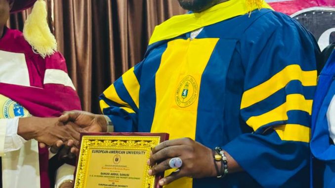 Realtor Sanusi Abdul Receives European American Varsity's Honorary Doctorate DegreeI’m