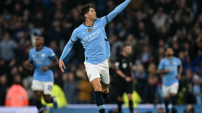 Stones Scores Late Equaliser To Rescue Man City Against 10-man Arsenal