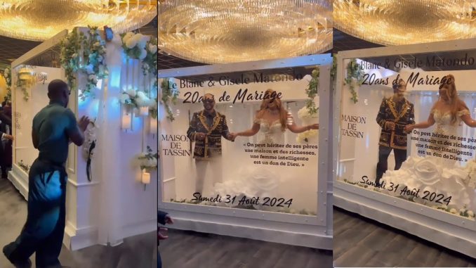 "This is the real money na water" – Netizens marvel at a couple's grand entrance into their wedding venue (VIDEO)