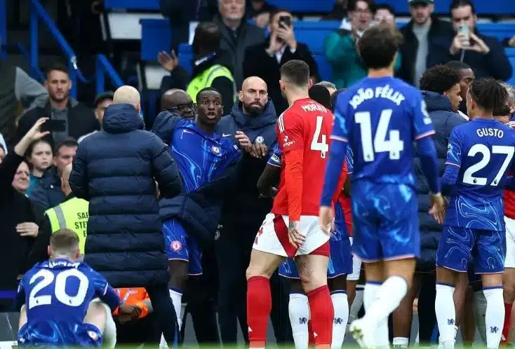 Chelsea’s Nicolas Jackson risks FA punishment after slap incident in heated Forest clash