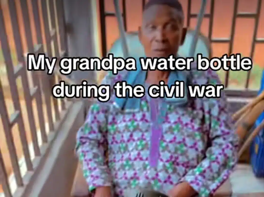 Man stuns the internet, shows off water bottle used by grandfather during civil war