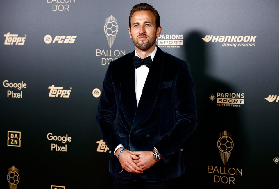 England captain Harry Kane wore a bowtie for the occasion