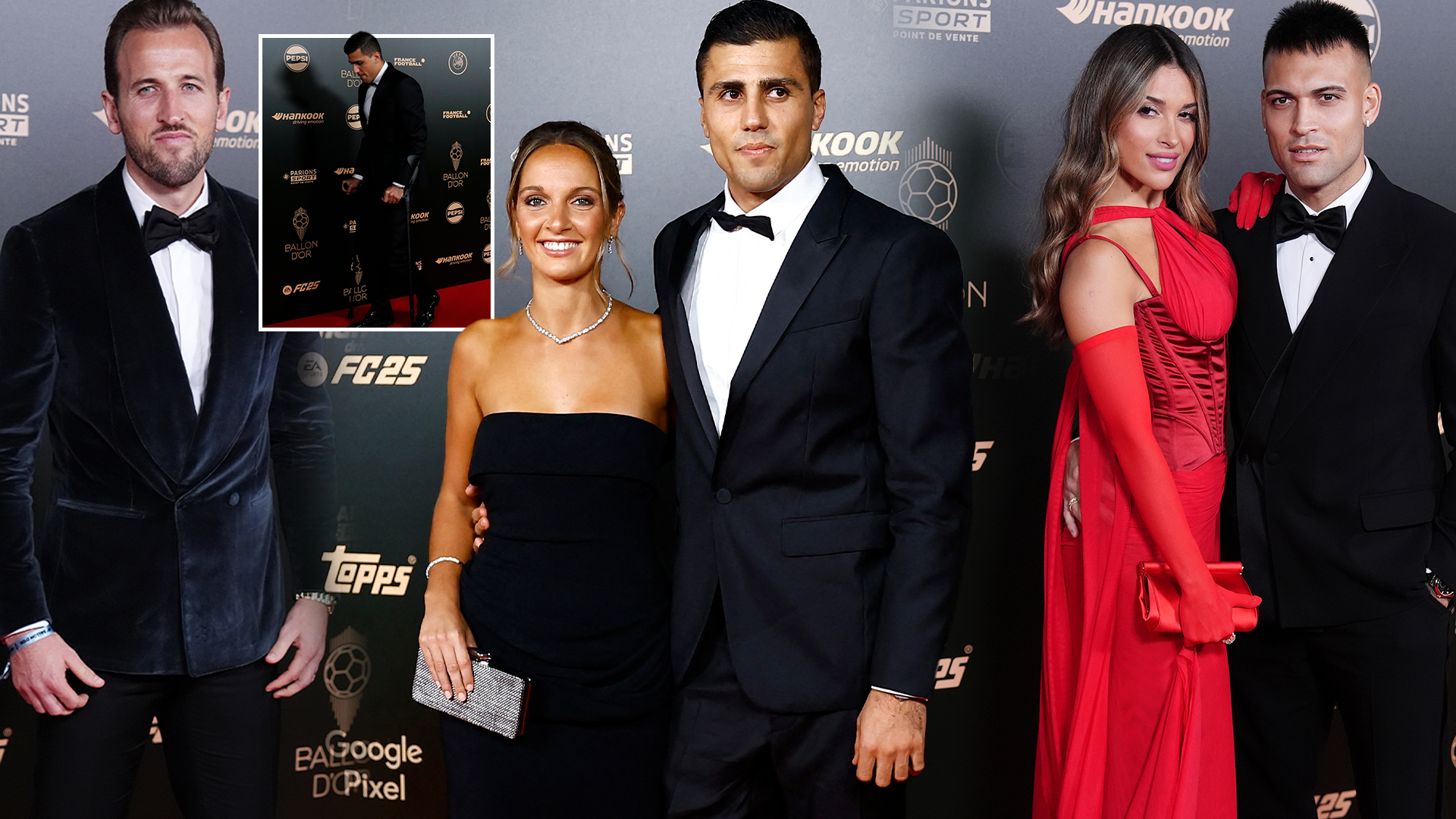 Rodri and Harry Kane lead footy stars and Wags arriving for lavish Ballon d'Or ceremony despite Real Madrid 'boycott'