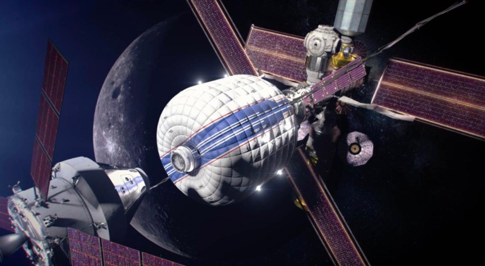 Nasa will use inflatable elements to house astronauts