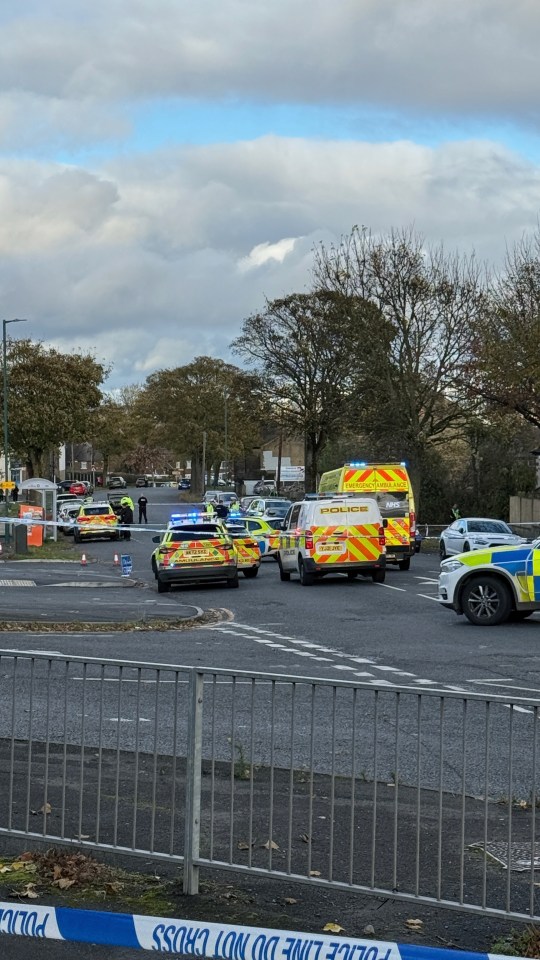 Two men were rushed to hospital after suffering life-threatening injuries