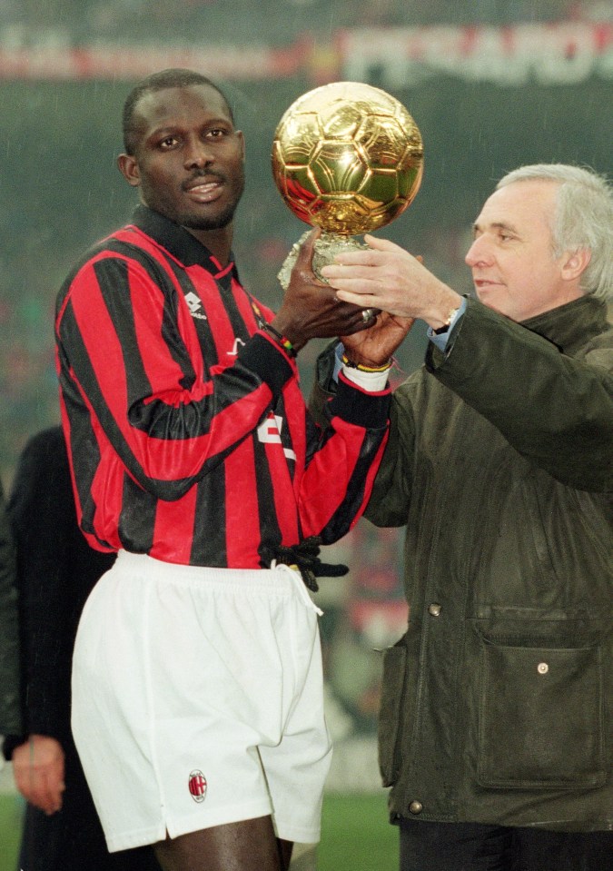 Weah won the Ballon d'Or in 1995