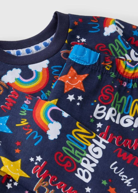 The design featured rainbows, stars and the words 'shine bright' and 'dream big'