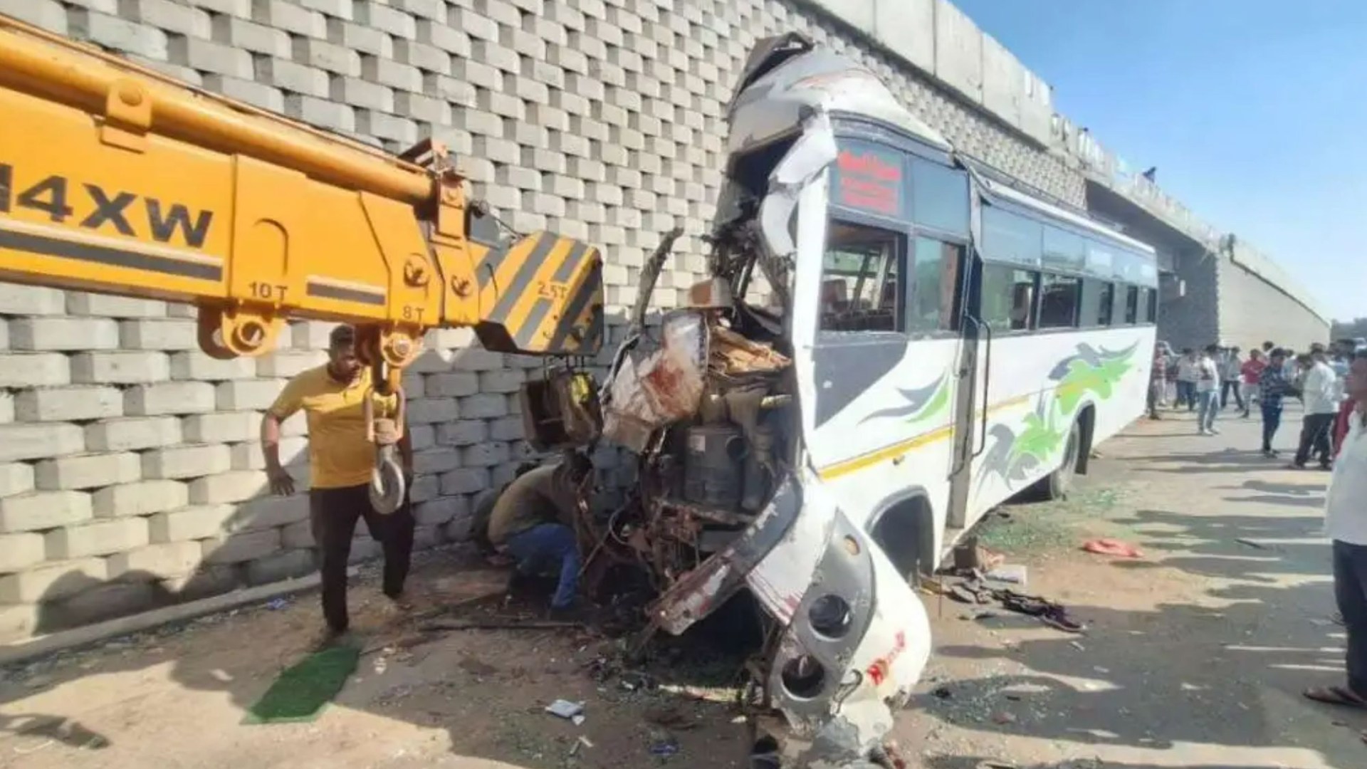 At least 12 killed and more than 40 injured after bus 'veers out of control' and smashes into concrete tunnel