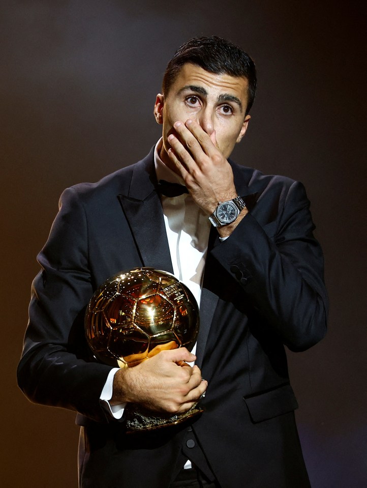 Man City’s Rodri picked up the men’s Ballon d’Or