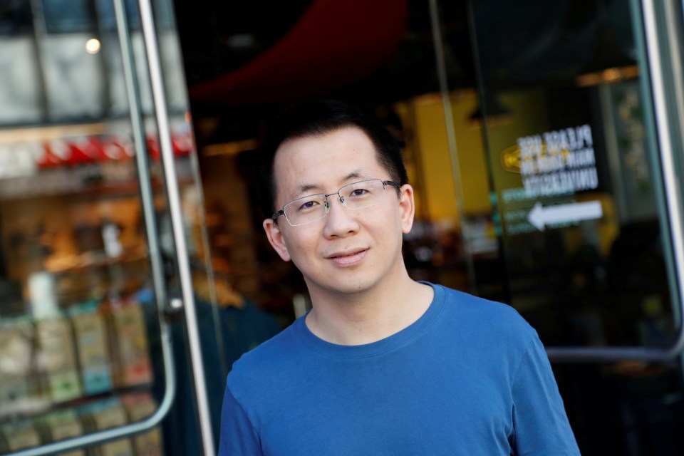 Zhang Yiming, 41, the founder of the app’s parent company ByteDance, is now worth £38billion