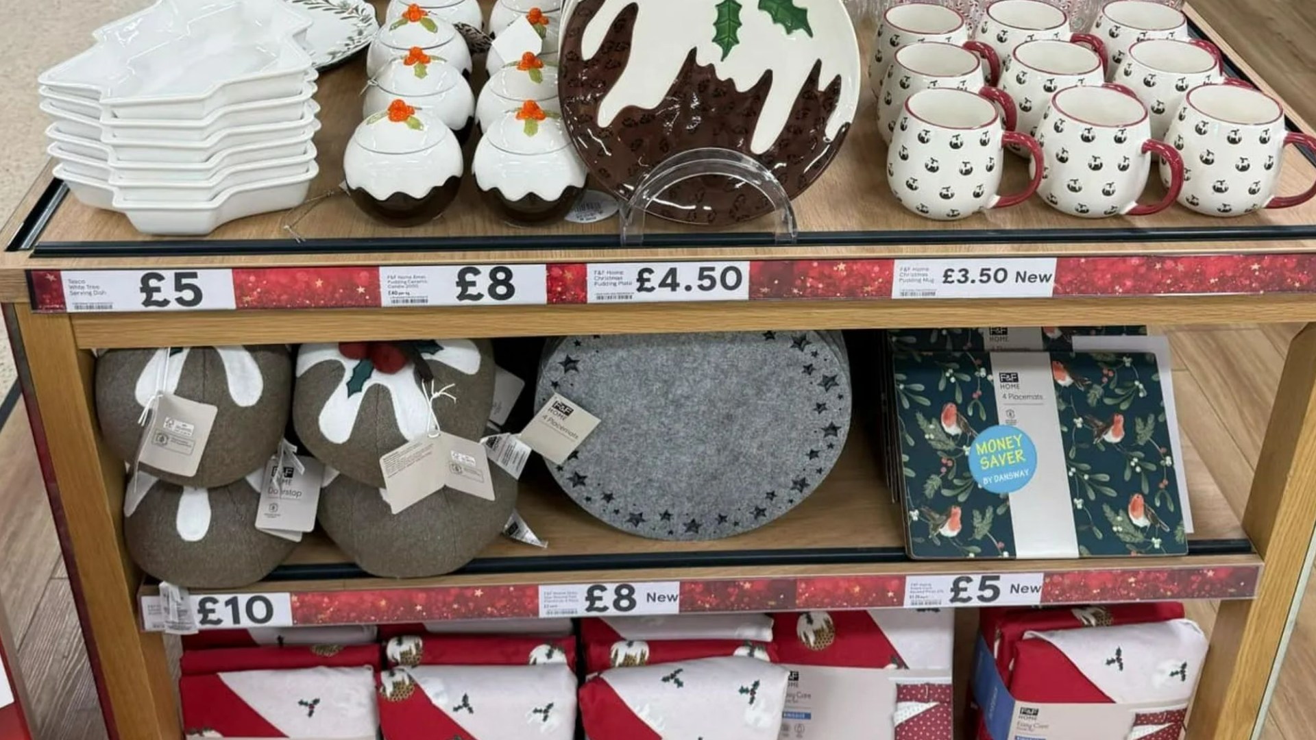 Tesco launches new Christmas collection with cosy bedding, crockery, cushions and candles - priced from just £1.75