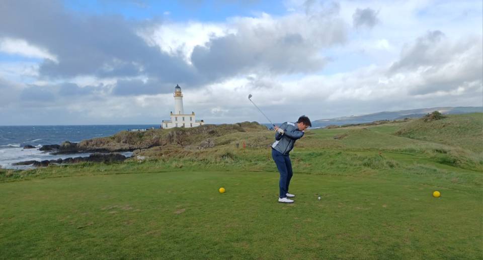 Turnberry's famous lighthouse is a course landmark - as is would-be weather indicator, Ailsa Craig