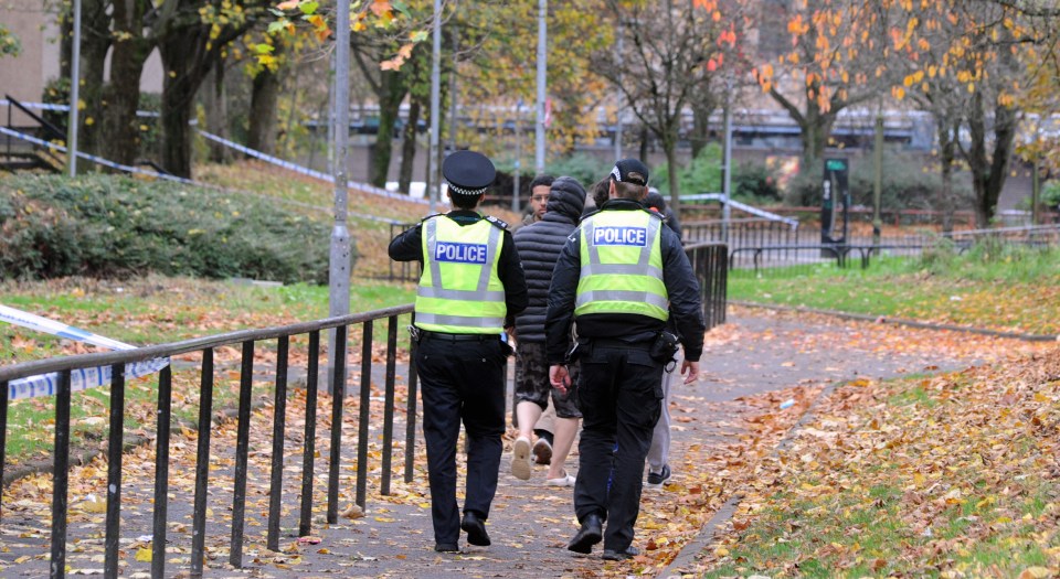 Over 20 officers have been drafted in just to protect the crime scene