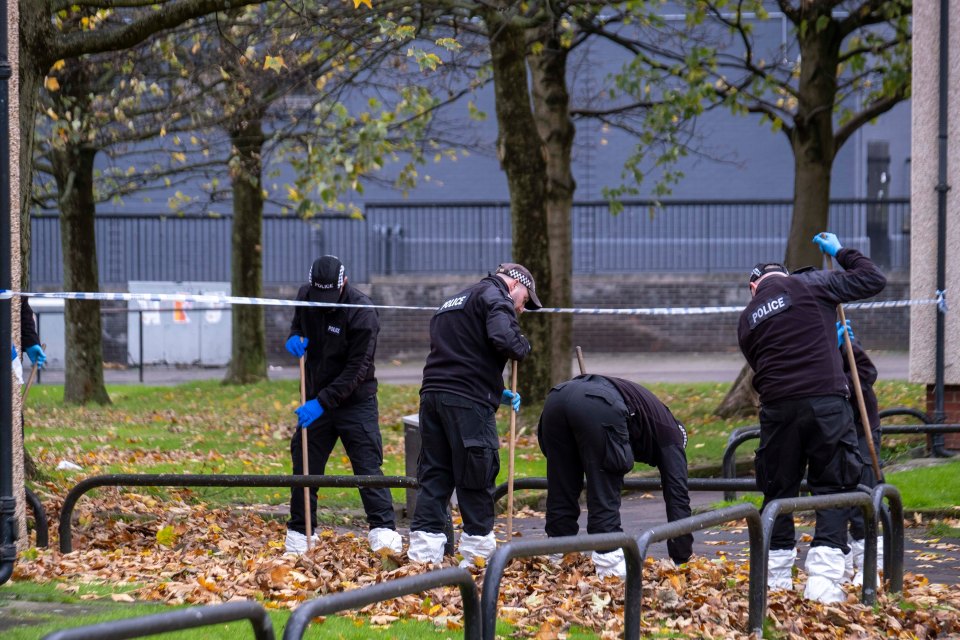 A cordon remains in place