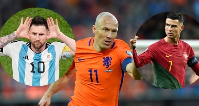 Arjen Robben Picks His GOAT Between Lionel Messi, Ronaldo