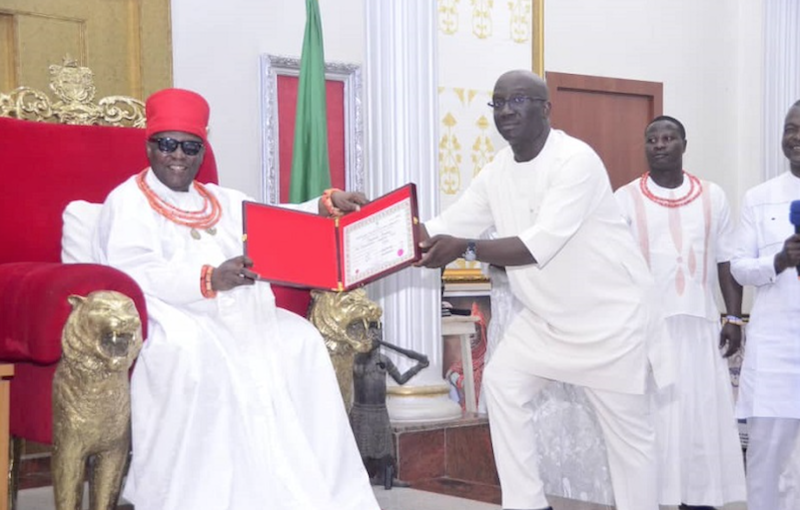 Edo guber: Oba of Benin opens up on Okpebholo's victory