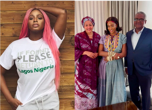 Fans fault DJ Cuppy's remark after meeting Billionaire businessman, Dangote