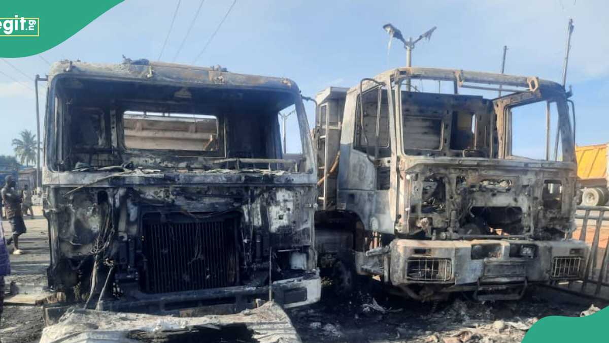 JUST IN: Houses, Vehicles Destroyed as Petrol Tanker Explodes on Lagos-Ibadan Expressway