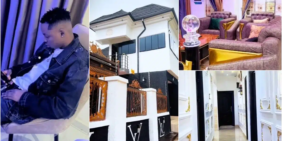 Man builds first house with Versace and Louis Vuitton-inspired design