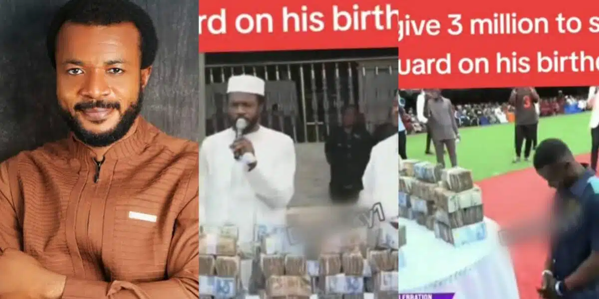 Moment pastor Ebuka Obi gives N3M to his security guard