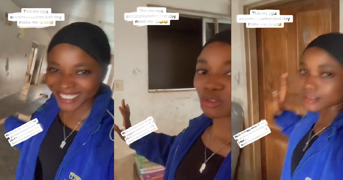 Netizens Marvel As A Female Corps Member Shows Off The Accommodation Her PPA Prepared For Her (WATCH)