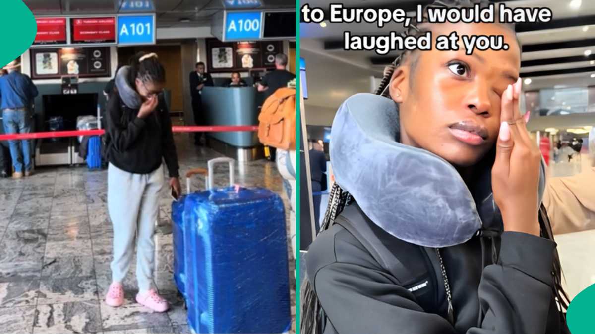 Nigerian Lady Who Didn't Believe She Would Go Abroad Emotional as She Relocates to Europe in Video