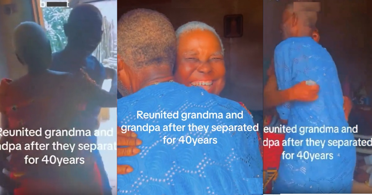 Nigerian man reunites his grand parents who have been separated for over 40 years (VIDEO)