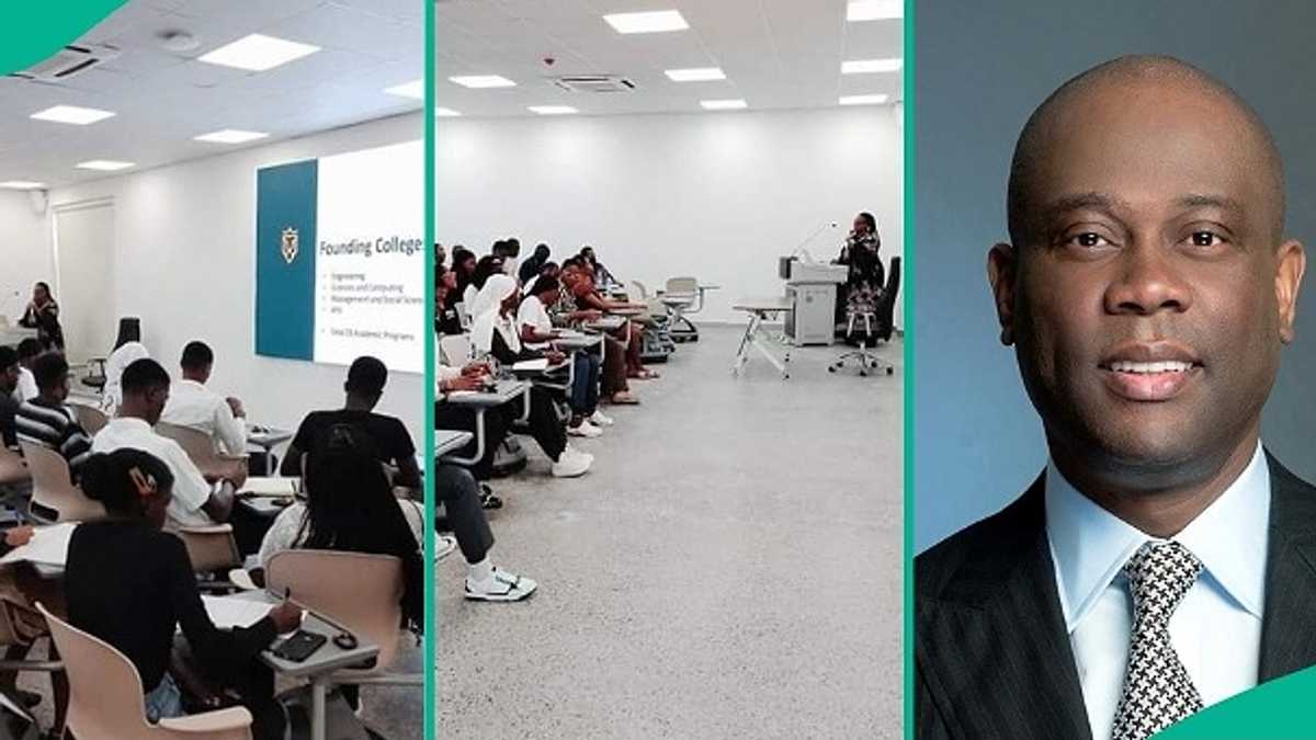 Nigerians Compare Wigwe University to Harvard as New Photos Show High-class Lecture Rooms