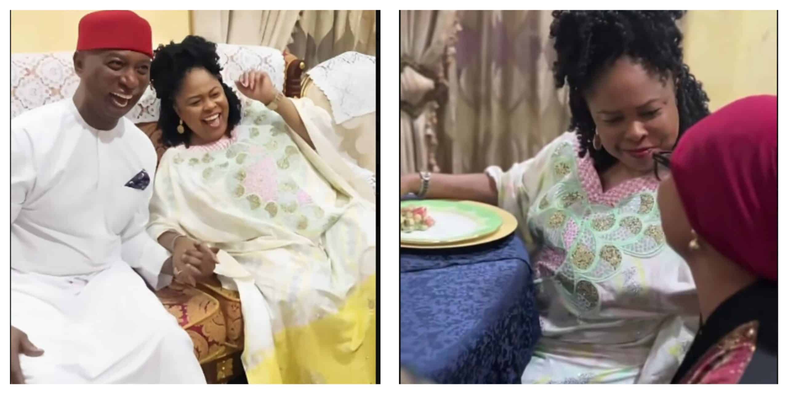 Nollywood actress, Regina Daniels star struck as she meets Patience Jonathan (video)