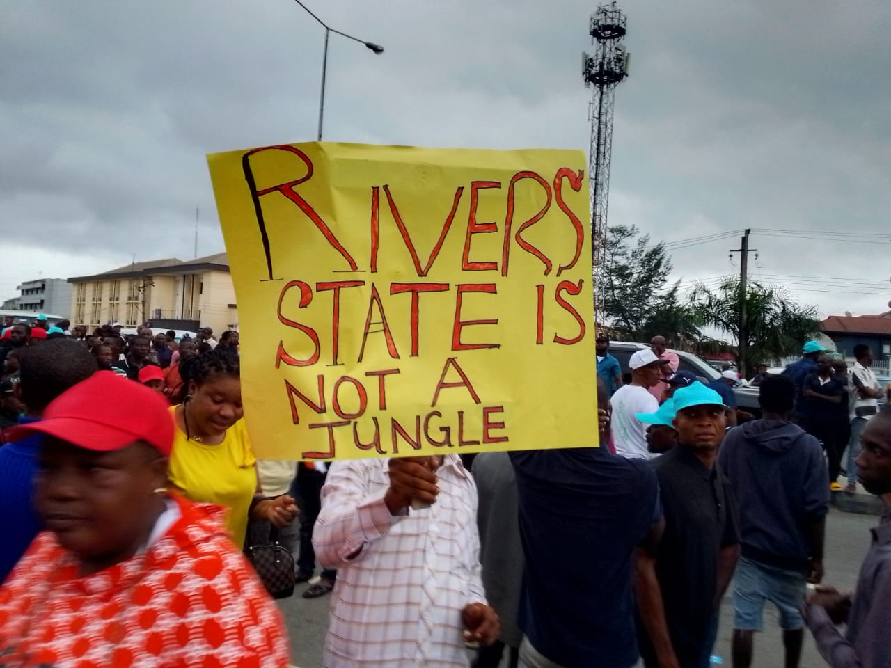 PDP Members Protest Planned LG Election In Rivers