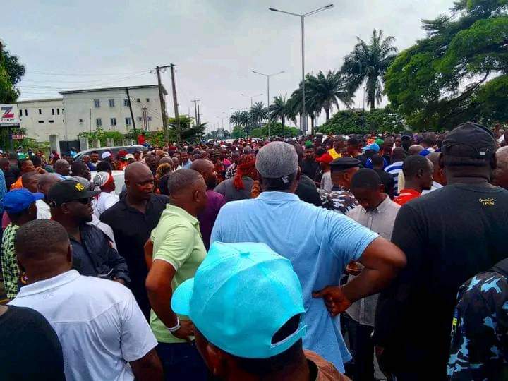 Pro-Wike Supporters Stage Protest Against Rivers LG Poll